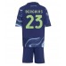 Ajax Steven Berghuis #23 Bortedraktsett Barn 2025-26 Korte ermer (+ Korte bukser)